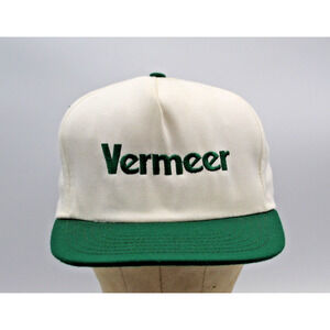 Vintage 80’s Vermeer Snapback Trucker Hat Cap Made in USA